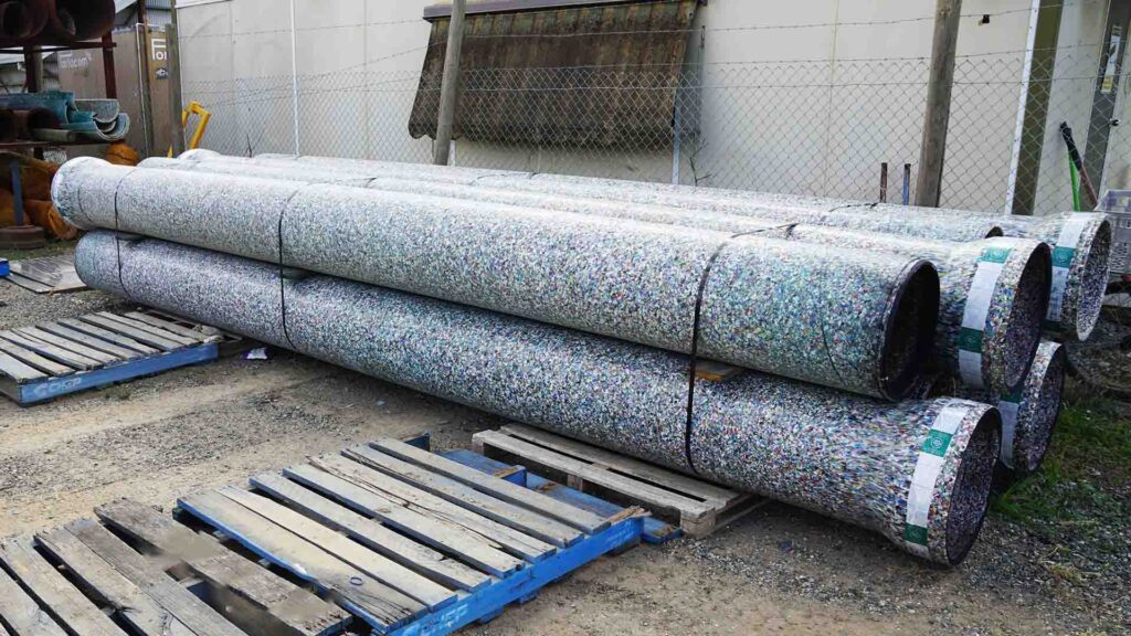 the green pipe shredded plastic pipes for agriculture